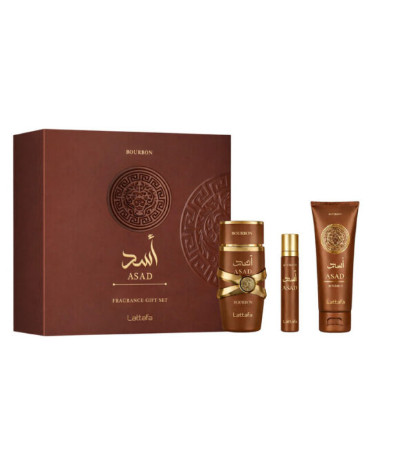 Луксозен комплект за жени и мъже – Lattafa Asad Bourbon Giftset