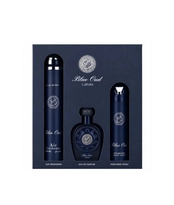 Луксозен комплект за жени и мъже – Lattafa Blue Oud Giftset